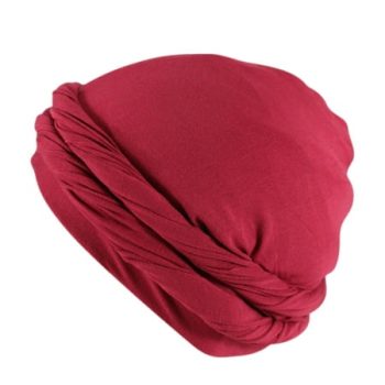 Yoloke Men's Turban Sleeping Cap, Adjustable Twisted Bonnet with Satin Lining for Hair Protection - One Size Fits Most (Head Circumference: 60-62cm/2362-2441in)