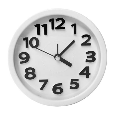 3D Modern Wall Clock Round Bright Colorful Dial Non Ticking Silent Operated Wall Clocks for Bedroom, Kitchen, LivingRoom