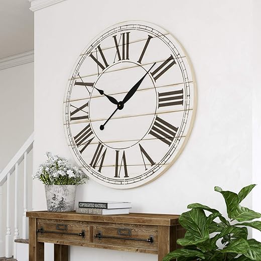 7005 48" Renata Wood Standard Wall Mounted Clock