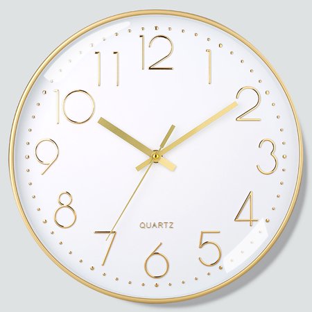 8 Inch 20cm Mute Quartz Wall Clock Creative Fashion Home Living Room Stereo Digital Simple Clock Wholesale