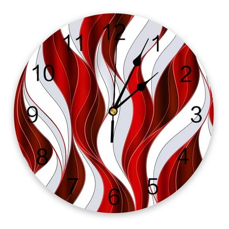 Abstract Gradient Drapery Twisted Red Large Wall Clock Dinning Restaurant Cafe r Round Wall Clocks Silent Home ration