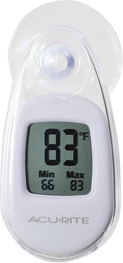 AcuRite Suction Cup Thermometer, White - 00315CADIA1