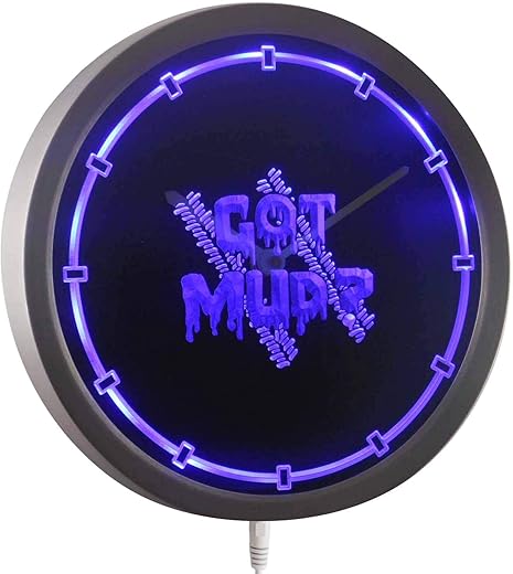 ADVPRO nc0976-b ATV 4 Wheeler Car Race Neon Sign LED Wall Clock