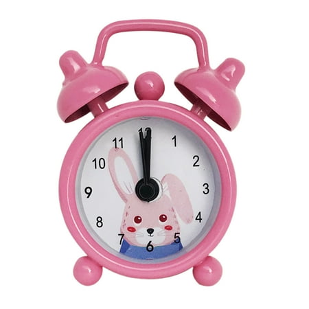 Alarm Clock With Retro Decor Square Clocks For Walls Creative And Cute Mini Metal Alarm Clock Electronic Small Alarm Clock Home Decoration