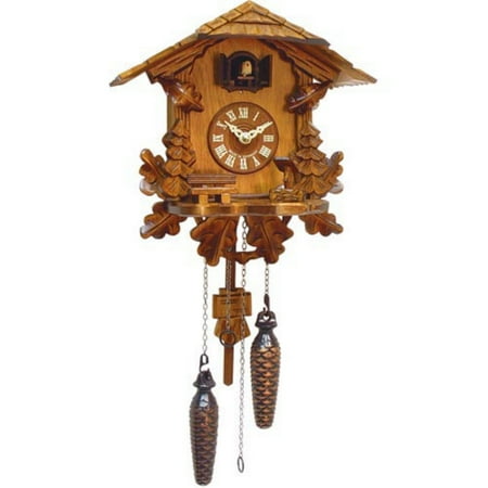 Alexander Taron 10.5 Engstler Battery-Operated Contemporary Full Size Cuckoo Wall Clock