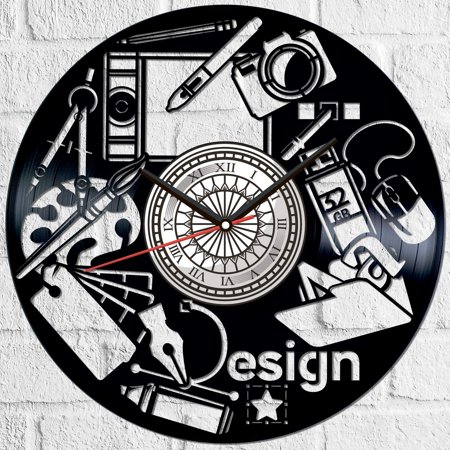 Amblelife Designer Vinyl Record Wall Clock Retro style Wall clock Silent Home Decor Unique Art Special Home Accessories Creative Personality Gift