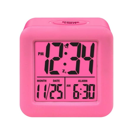 amousa Equity By La Crosse Soft-Cube LCD Alarm Clock With Smart Light