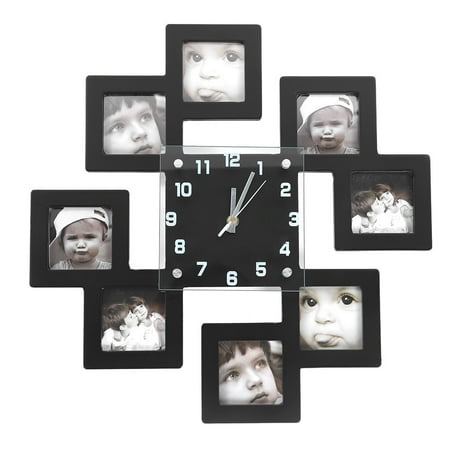 Armadurra Personalized Photo Frame Timepiece, Home Décor Art for Uniquely Chic Spaces Creative Wall Clock