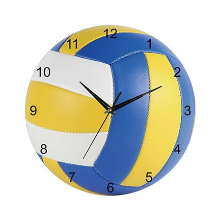 Basketball Football Baseball Volleyball Creative Clock Wall Clock Bedroom Living Room Decoration Clock Motion Mute Punching Wall Clock Chess Clock Analog Letters Timer Extra Large Countdown Clock 12v