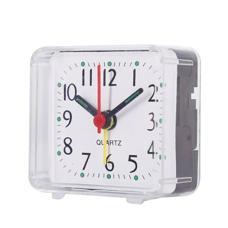 Bedside Small Alarm Clock Quartz Battery Operated Wake Up With Beeping Sound