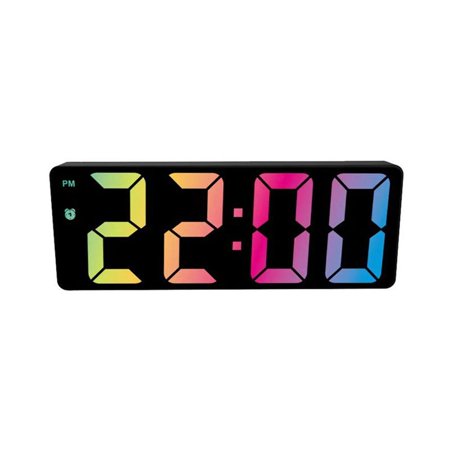 Bedside Table Nightlight Number Clock Temperature Calendar Electronic Clock LED Digital Large Number Alarm Clock 2