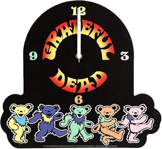 Bioworld Grateful Dead Dancing Bears Wall Clock