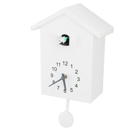 Bird Wall Clock Bird Voice Call Bird House Pendulum Wall Hanging Clock for Office Bedroom Living Room