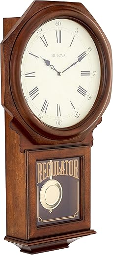 Bulova C3543 Ashford Chiming Clock, Walnut