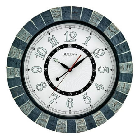 Bulova Clocks C3392 Outdoor, Garden Party lighted dial, patio accessory.