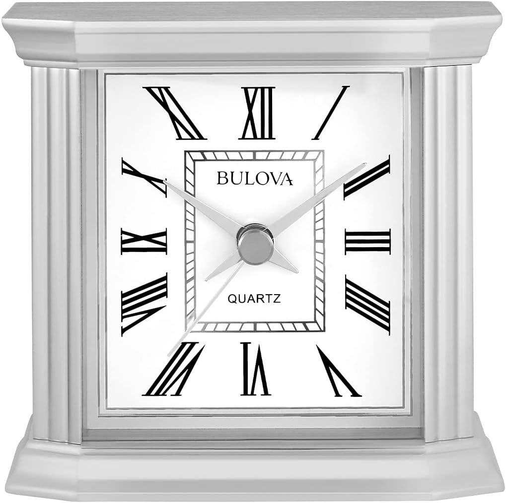 Bulova Clocks, Metal Tabletop, B1714, Wilton, Accent Décor