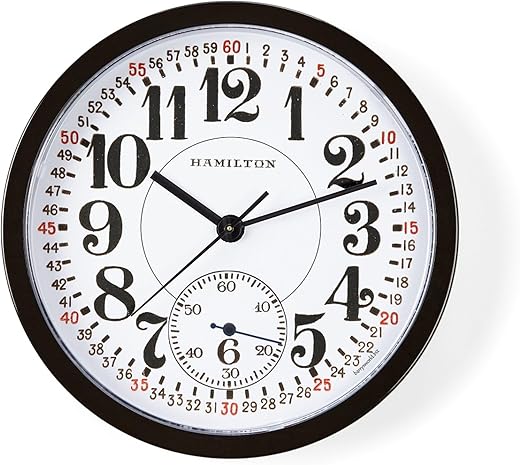 CafePress Hamilton Railroad Pocket Watch Unique Decorative 10" Wall Clock