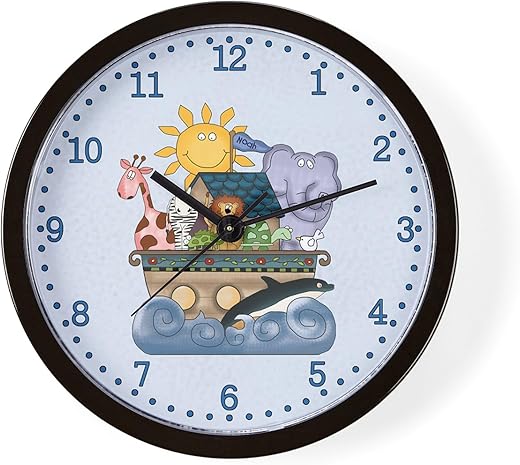 CafePress Noah's Ark (Blue) Unique Decorative 10 Wall Clock