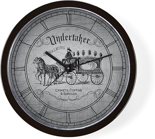 CafePress Undertaker Vintage Style Unique Decorative 10" Wall Clock