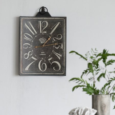 Carbon Loft A&B Home Ekkaia Rustic Metal Wall Clock