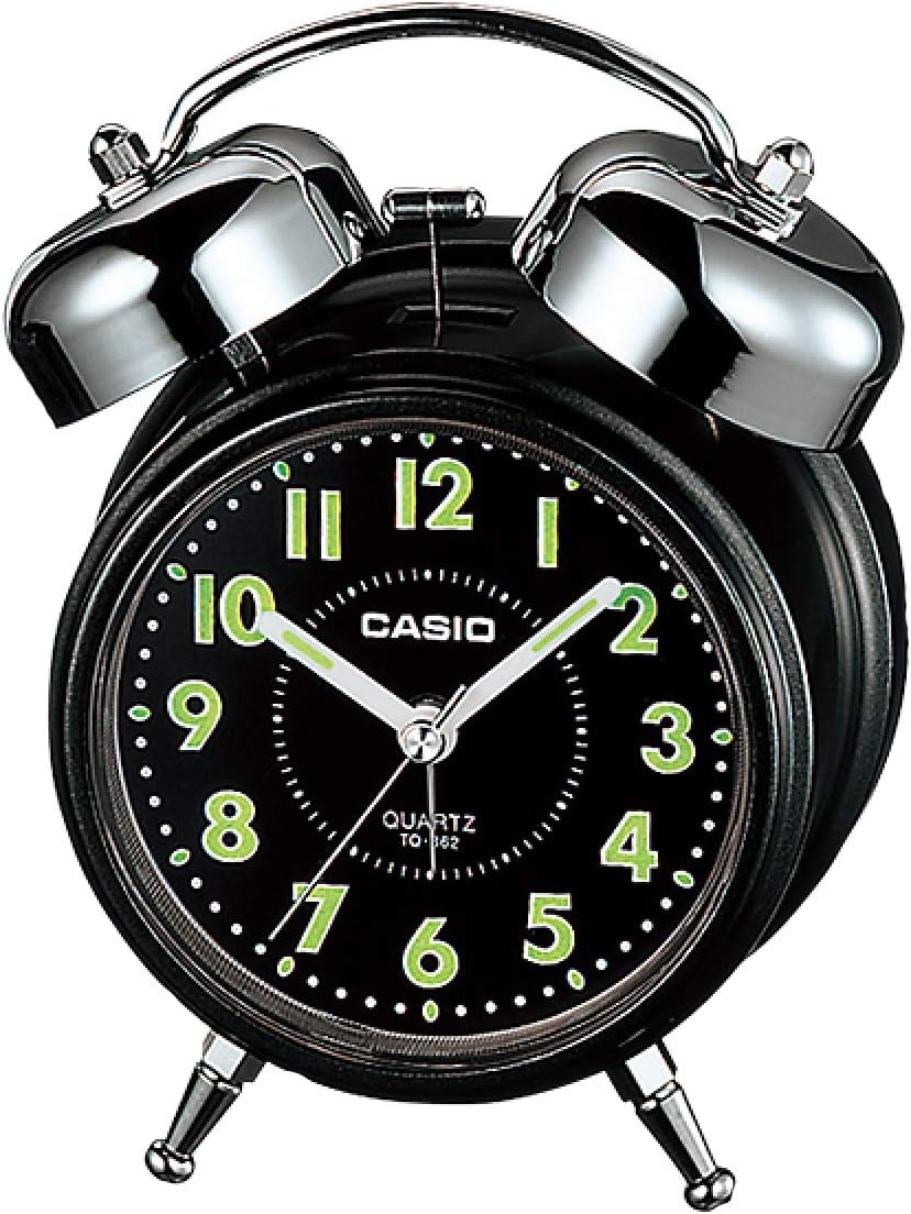 Casio Bedside Bell Snooze Black Alarm Clock TQ-362-1A