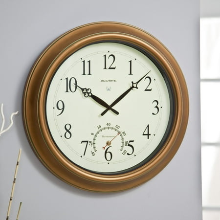 Chaney Balmoral II Atomix Aged Copper 18 in. Wall Clock