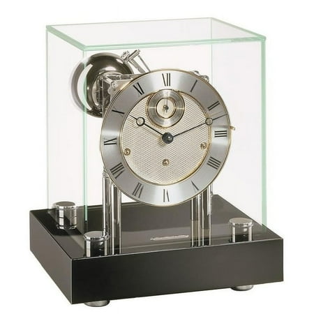 Chigwell-Modern German Mantel Clock in a Black Piano Finish