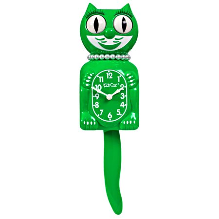 Classic Green Lady Kit Cat Clock 15.5 Full Size Retro Style Kit-Cat Klock Moving Eyes and Tail Made in the USA NEW