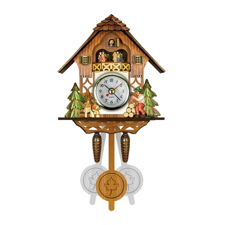 Clearance! 1 Cuckoo Wall Clock Clock Wooden Wall Alarm Retro Clock Chime Cuckoo Clock Room Living Clock Clock Large Wall Clock 30 Inches Or Larger, Big Clock for Wall, 16 Inch Waterproof Wall Clock,