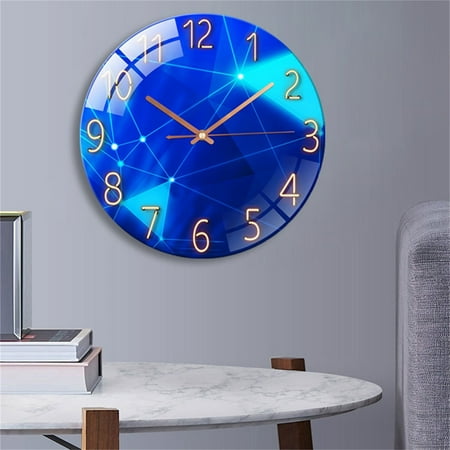 Clearance! Aoorsake Silent Radio Wall Clock Radio Clock Modern Design Wall Clock Silent For Living Alarm Clock Wall Clock Digital Clock Multi-color