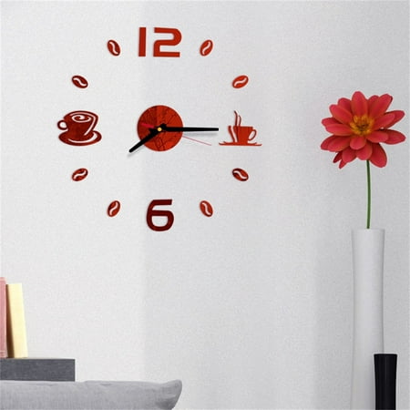 clock nursery wall decor marvel clocks for kids 3D DIY Roman Numbers Acrylic Mirror Wall Sticker Clock Home Decor Mural Decals