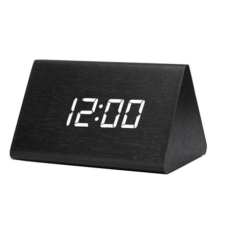 Clocks For Living Room Shelf Cuckoo Clock Led Clock Digital Battery Time Alarm Clock Modern Wooden Digital Desktop Display Voice Control