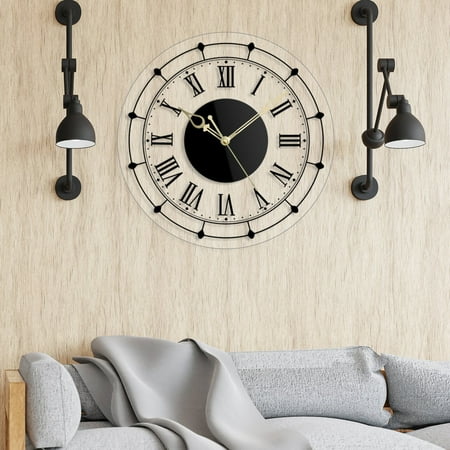 Clocks for wall, Silent wall clock, Modern wall clock, Big wall clock, Oversized wall clock Acrylic Elegant Roman Clock