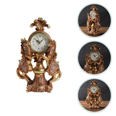 Clocks Living Toom Decore The Office Antique Decorative Desk Bedside Supply Horse Old Fashioned