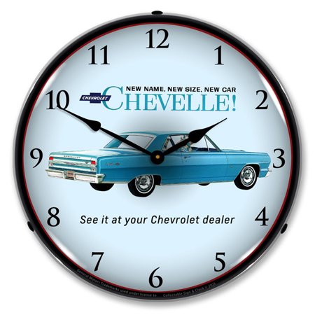 Collectable Sign and Clock 1964 Chevelle LED Lighted Premium Wall Clock