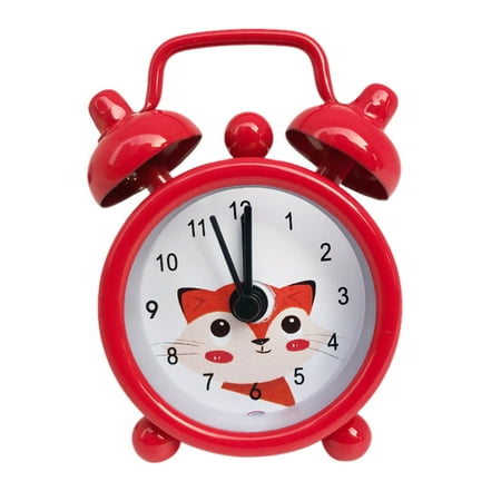 CozyQx Digital Clock Creative and Cute Mini Metal Alarm Clock Electronic Small Alarm Clock Home Decoration