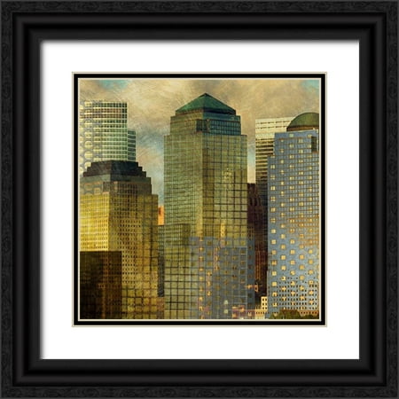 Craven, Katrina 26x26 Black Ornate Wood Framed with Double Matting Museum Art Print Titled - City Segment