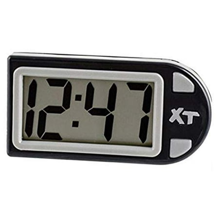 Custom Accessories 25211 High Tech Style Digital Clock, Onyx, Each