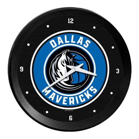 Dallas Mavericks: Ribbed Frame Wall Clock