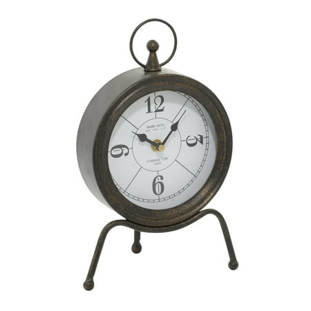 DecMode 11 Brown Metal Standing Stopwatch Clock