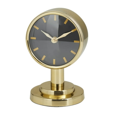 DecMode 7 Gold Stainless Steel Small Clock