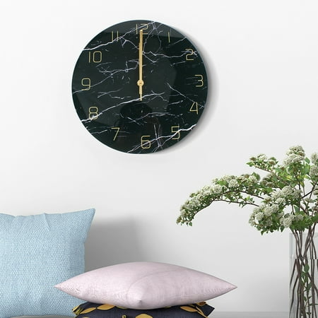 DENEST 12 Round Ultra-thin Wall Clock Creative Modern Clock Home Living Room Decor