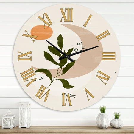 Designart 1 in Modern,Contemporary Wall Clock