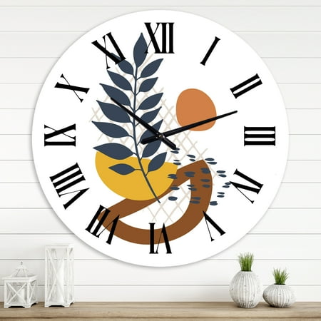 Designart 1 in Modern,Contemporary Wall Clock