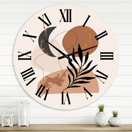 Designart 1 in Modern,Contemporary Wall Clock