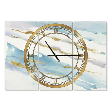 Designart 'Abstract Drift v2' Modern wall clock