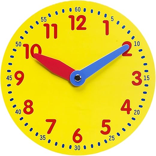 Didax Educational Resources Magnetic Demonstration Clock Math Manipulative, 12 inch diameter