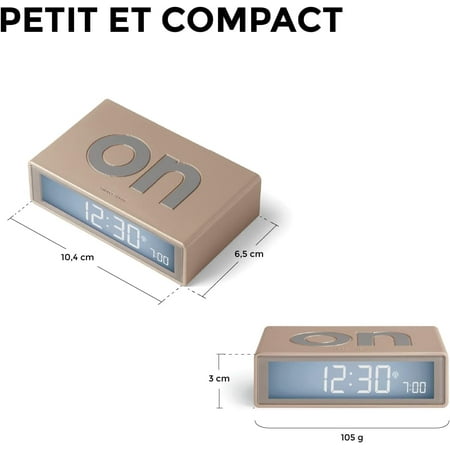 Digital Alarm Clock For Bedrooms, Reversible On/Off Faces With Snooze Function, Lcd[3314]