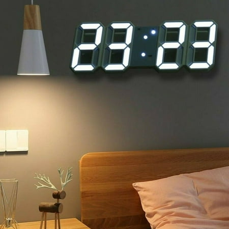 Digital Home Large Jumbo LED Wall Desk Clock With Calendar Temperature