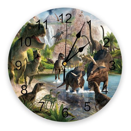 Dinosaurs Fashion Wall Clock Living Room Bedroom Hanging Table Silent Children Room Wall Clocks Home Decor